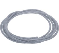 QUARKZMAN Split Cable Duct Pipe 3/8 collu (10 mm) iekšējais diametrs 20 pēdu (6 m) kabeļu cauruļu cauruļu karstuma un aukstuma izturīgs -40 F līdz 257 F Plastmasas elastīga šļūtene kabeļu aizsardzība kabeļu pelēks
