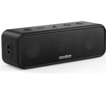 soundcore Anker 3 Bluetooth skaļruņi ar stereo skaņu, audio draiveris ar titāna membrānu, PartyCast, BassUp, 24 stundu akumulators, IPX7 ūdens aizsardzība, individuāls ekvalaizers (atjaunots)