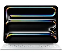 Apple iPad Magic tastatЕ«ras korpuss 11 collu iPad Pro (M4) Д“rtam rakstД«ЕЎanai, integrД“ts trekplДЃksnД«te, sД“rija ar funkcionДЃlajiem taustiЕ†iem, vДЃcu valodДЃ - Balts