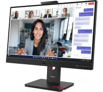 Lenovo ThinkVision T24-4v - LED monitors - 1920 x 1080 Full HD (1080p) @ 120 Hz - IPS - 250 cd/m² - 1500:1-4 ms - HDMI, VGA, DisplayPort, USB-C - Skaļrunis - tumši melns