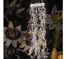 hellum LED gredzens ar gaismu, ar taimeri, ar iespēju regulēt apgaismojumu, 640 silti baltas gaismas diodes, gredzena diametrs 20 cm, augstums 1,2 m, ar 15 gaismām, kas paredzētas izmantošanai ārpus telpām, Ziemassvētku dekorēšanai, kāzu dekor
