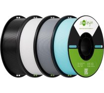 Creality Soleyin PLA filaments 1,75 mm, 3D printeru filaments 30-300 mm/s, vairumam 3D printeru Creality Ender-3 K1 K1C K2 Hi (melns, balts, pelēks, zils, 4 kg)