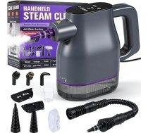 1350 W rokas tvaika tīrītājs 15 sekunžu sildīšana 130°C Pārnēsājams tvaika tīrītājs mājai ar 400 ml daudzfunkcionālu tvaika tīrītāju Rokas tvaika tīrītājs ar 9 piederumiem paklājiem dīvāniem virtuvēm