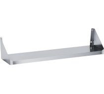 Nerūsējošā tērauda sienas plaukts - izmēri 100 x 20 cm - viegli montējams - AISI 430 sakausējums - sienas plaukts Virtuves plaukts Gastro Nerūsējošā tērauda plaukts Sienas plaukts Sienas plaukts Garšvielu plaukts Piekaramais plaukts Ēdinā