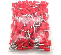 1000/500 gabali Vara caurule izolētas vadu gala knaibles Elektrisko vadu savienotājs E6010 ~ E25-16 Kabeļu ferulas VE 10-4AWG (sarkans, E10-12 (1000 gab.)