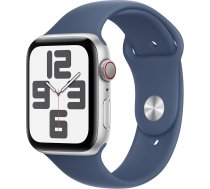 Apple Watch SE (2. paaudzes) GPS + mobilo sakaru sistД“mas 44 mm viedpulkstenis ar alumД«nija korpusu sudraba krДЃsДЃ un dЕѕinsa sporta aproci (S/M). Fitnesa un miega sekotДЃjs, negadД«jumu noteikЕЎana, sirdsdarbД«bas ritma mД“rД«tДЃjs.