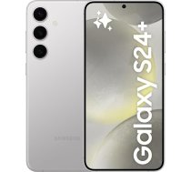 Samsung Galaxy S24+ AI viedtālrunis, Android mobilais tālrunis bez līguma, 12 GB RAM, 256 GB atmiņa, 50 MP kamera, ilgs akumulatora darbības laiks, marmora pelēks