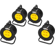 98-702# Tīkla pagarinātājs pr-61 4 kontaktligzdas ar zemējumu 50m pvc cilindrs 3x2,5mm