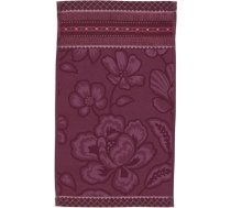 Pip Studio 3 dvieļu komplekts viesiem Jasmine Jacquard Dark Pink 30 x 50 cm