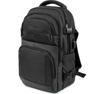 Ceļojumu mugursoma lidmašīnai ar kabatu klēpjdatoram 20l 40x20x25 cm - melna
