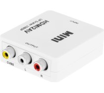 Signāla pārveidotājs HDMI ligzda - AV ligzda - CHINCH CVBS + AUDIO