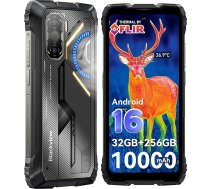 Blackview Rock 3 Āra viedtālrunis, 108MP ārpustelpu kamera, 32GB+256GB/2TB TF Android 16 10000mAh, 6,78" FHD+120Hz, IP69K Wasserdicht, NFC/GPS/3 gadu garantija