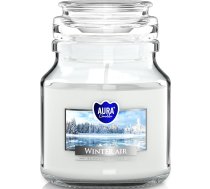 Aromatizētas sveces stiklā ar vāku Mazā ziemas gaisā