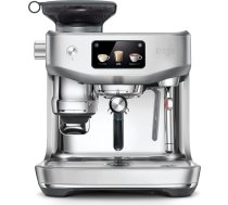 Sage - The Oracle Jet - Portafiltru automāts, Espresso automāts ar iebūvētu dzirnaviņu - Manuāla un automātiska piena putotāju - 1600 W - 14 iestatījumi, komplektā ietilpst arī kloķēšanas kārba - nerūsējošais tērauds