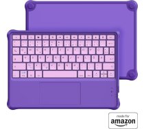 Izgatavots Amazon Bezvadu Bluetooth tastatūra bērniem Violeta, paredzēta Fire HD 10 Kids un Kids Pro planšetdatoriem