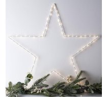 Lights4fun 80 LED Osby zvaigžņu taimeris ar akumulatoru 59 cm Spīdošās zvaigznes Bērnu istaba