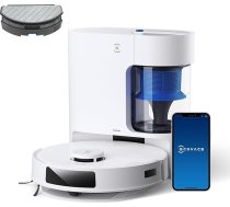 ECOVACS Deebot N20 Pro Plus robotizētais putekļsūcējs ar tīrīšanas funkciju, automātiskā iztukšošanas stacija, 8000Pa sūkšanas jauda, pret matu sapīšanos, vibrējoša tīrīšana, līdz 300 minūtēm darbības laika