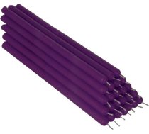 NKlaus 25 x violeta bišu vaska 21 cm galda sveces bez sodrējiem, roku darbs, rituāla sveces ar pilienu 36336