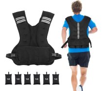 Henkelion regulējama svara veste vīriešiem un sievietēm, svari iekļauti, 4–10 mārciņas/5–9,1 kg, regulējama skriešanai, treniņiem, vingrošanai, lēnā skriešanai un pārgājieniem