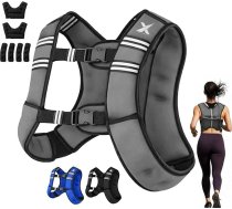 XN8 Svara veste 10 kg, 15 kg, 20 kg – regulējama treniņu veste, svara veste ar noņemamiem metāla svariem, fitnesa veste spēka treniņiem, skriešanai, fitnesam un muskuļu audzēšanai