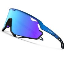 Velosipēdu brilles vīriešiem un sievietēm, sporta saulesbrilles ar TR90 rāmi, MTB brilles, kalnu velosipēdu brilles skriešanai, pārgājieniem un braukšanai, zilas, melnās un ledus zilas