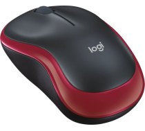 Bezvadu pele m185 910-002237 (optiskā; 1000 dpi; sarkana krāsa)