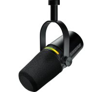 mv7+-k - balss pārraides/vokālais mikrofons ar xlr/usb-c savienotāju melns