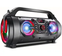 Pārnēsājams skaļrunis „Bazooka“, Bluetooth 5.0, FM radio, micro SD karte, IPX4, 2000 mAh, AC875