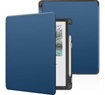 MoKo Hülle mit Stifthalter für den Neuen 11" Kindle Scribe (3. Generation -2025) & Kindle Scribe Colorsoft (1. Generation 2025), Leichtgewichtige Schutzhülle mit Auto Schlaf/Wach, Dunkles Meerblau