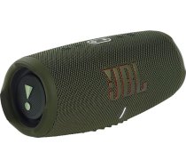 JBL Charge 5 Bluetooth skaļrunis, ūdensizturīgs pārnēsājams bumbokss ar iebūvētu barošanas bloku, ar vienu akumulatora uzlādi līdz 20 stundām bezvadu mūzikas baudīšanas, haki krāsā