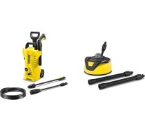 Kärcher K 2 Power Control spiediena mazgātājs: T-Racer T 5 (aizsardzība pret šļakatām, lielām virsmām, divas plakanās strūklas sprauslas, rokturis vertikālai darbībai).