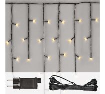 EMOS Connect System pamatkomplekts standarta, 2,5 m garas Ziemassvētku gaismiņas + 5 m savienojuma kabelis + barošanas bloks ar taimeri, 100 LED, IP44, izmantošanai iekštelpās un ārpus telpām, silti balta gaismas krāsa, 6/18 stundu gaismas režī