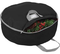 Primode Ziemassvētku vainagu uzglabāšanas soma 24" vainagu vainagiem ar rokturiem - izturīgs 600D Oxford poliestera materiāls Ziemassvētku vainagiem 24"