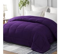 4 gadalaiku sega 135 x 200 cm, violeta, elpojoša un mīksta, visu sezonu sega, guļammaisa sega