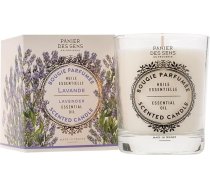 Panier des Sens - Aromātiskās sveces Lavanda Relaxing - Aromterapijas sveces - Dekoratīvā svece stiklā - Ziedu aromāts - Dabīga un izturīga svece, ražota Francijā - Augu vasks - 180 g