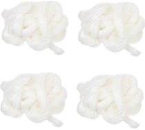 STOBOK mākslīgās kažokādas lenta balta 4 mākslīgās vilnas Ziemassvētku rotājumi Ziemassvētku apģērbu iesaiņojuma kartītes lentēm amatniecības izstrādājumu ar kažokādas apdari Han ķīniešu apģērbu Ziemassvētku kažokādas lenta iz