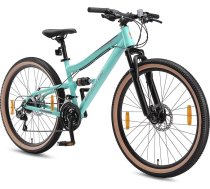 BIKESTAR pilnībā aprīkots kalnu velosipēds ar Shimano 21 ātrumu pārnesumu sistēmu, disku bremzēm, 26, 27,5 un 29 collu riepām, 15, 17 un 19 collu rāmi, pilnīgu MTB amortizāciju un iespēju izmēģināt bez riska