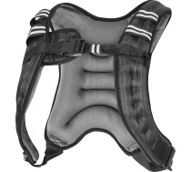 GORILLA SPORTS® svara veste – 5 kg / 8 kg / 10 kg, ar svariem, ar svara kabatām, regulējama – treniņu veste, skriešanas veste, svara veste, drošības veste, fitnesa veste, veste ar svariem, spēka