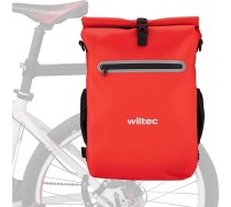 Wiltec bagāžnieka soma, sarkana velosoma, mugursoma, 20 l ietilpība, bagāžas soma ar nodalījumu klēpjdatoram, ūdensizturīga velosoma