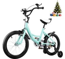 Bērnu velosipēds 16 collu bērnu velosipēds 5–8 gadu vecumam Uzlabots jauniešu velosipēds Bērnu velosipēds ar atbalsta riteņiem Augstuma regulējams velosipēds iesācējiem 100–135 cm garumam zēniem un meitenēm