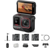 Insta360 Ace Pro 2 Creator Bundle — 8K ūdensizturīga sporta kamera ar Leica izstrādātu 1/1,3 collu sensoru, divkāršu AI mikroshēmu sistēmu, izcilu veiktspēju vājā apgaismojumā, labāko skaņas kvalitāti, pagriežamu ekrānu un AI rediģēš