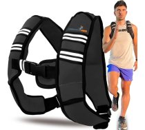 Svara veste 4,5 kg – noņemami svari – veļas mašīnā mazgājama svara veste ar atstarojošām lentēm, regulējams treniņu aprīkojums spēka treniņiem