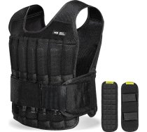 Svara veste vīriešiem un sievietēm, BeatBoost 10 kg, regulējama svara veste ar 32 tērauda plāksnēm, svari pastaigām, spēka treniņiem, skriešanai un vingrošanai