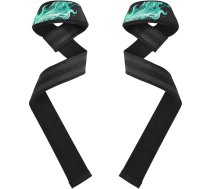 Green Fire Gorgeous Combustion svarcelšanas jostas 66 cm — jostas plaukstas locītavām intensīvām treniņiem, piemērotas treniņiem, sporta zālei, spēka trīscīņai un kultūrismam