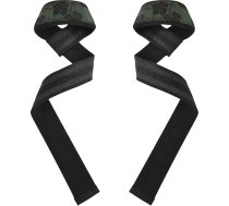Svarcelšanas jostas ar tumši zaļām lapām, 66 cm, Powerworkout, plaukstas locītavu saites, sporta zāle svarcelšanai, kultūrisms, spēka trīscīņa, spēka treniņi