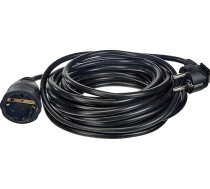 uniTEC 44567 Schuko pagarinātājs H05VV-F 3G1,5 mm² 10 m melns