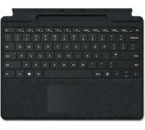 Microsoft Surface Pro Signature tipa vāciņš ar pildspalvu (priekš Surface Pro 8, 9, X) (QWERTY angļu valodā), melns (atjaunots)