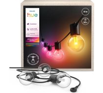 Philips Hue Festavia Festavia Globe āra pasaku gaismas, balta un krāsaina gaisma, 14 m LED pasaku gaismas, 20 bumbiņas, aptumšojams dārza apgaismojums Darbojas ar Hue lietotni, Alexa, Google Assistant, Apple Home
