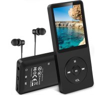 Agptek A02 A20 MP3 atskaņotājs ar 1,8 collu TFT krāsu ekrānu, 70 stundu atskaņošanas laiks, mūzikas atskaņotājs ar FM ierakstīšanu un Micro SD kartes slots