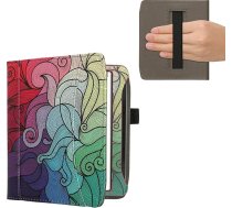 kwmobile Flip Case saderīgs ar Pocketbook Era/Era Krāsa Priekšējais nodalījums Rokas siksna Rozā Zils Zils Zaļš